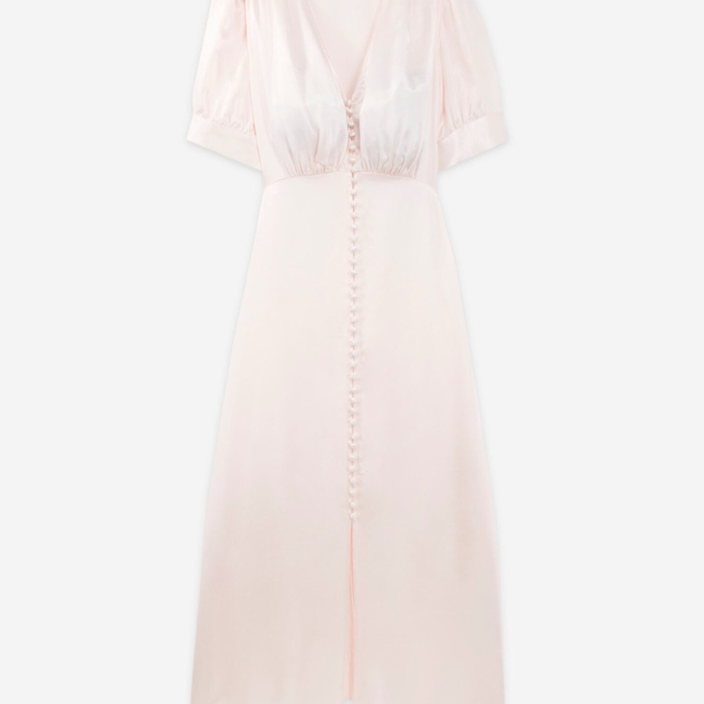 The Kooples Light Pink Long Short-Sleeved Dress